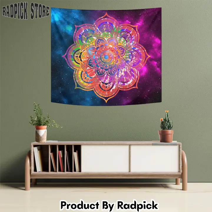 Psychedelic mandala tapestry custom mandala home decor zzy  rp5942660